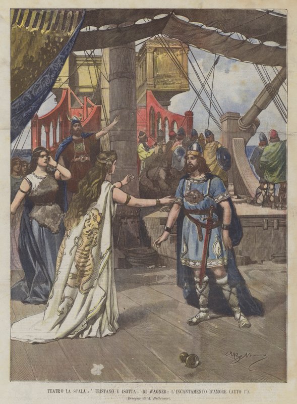 La Scala Színház, Trisztán és Izolda, Wagner; A szerelem varázsa (I. felvonás) alkotó: Achille Beltrame