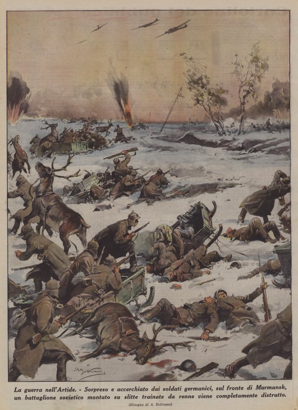 A háború az Északi-sarkon (Colour Litho) alkotó: Achille Beltrame