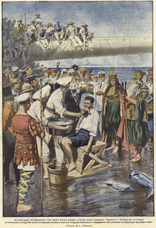 Az Egyenlítő áthaladása alkotó: Achille Beltrame