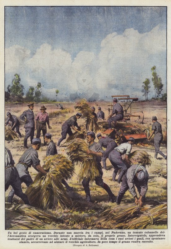 A bajtársiasság szép gesztusa alkotó: Achille Beltrame