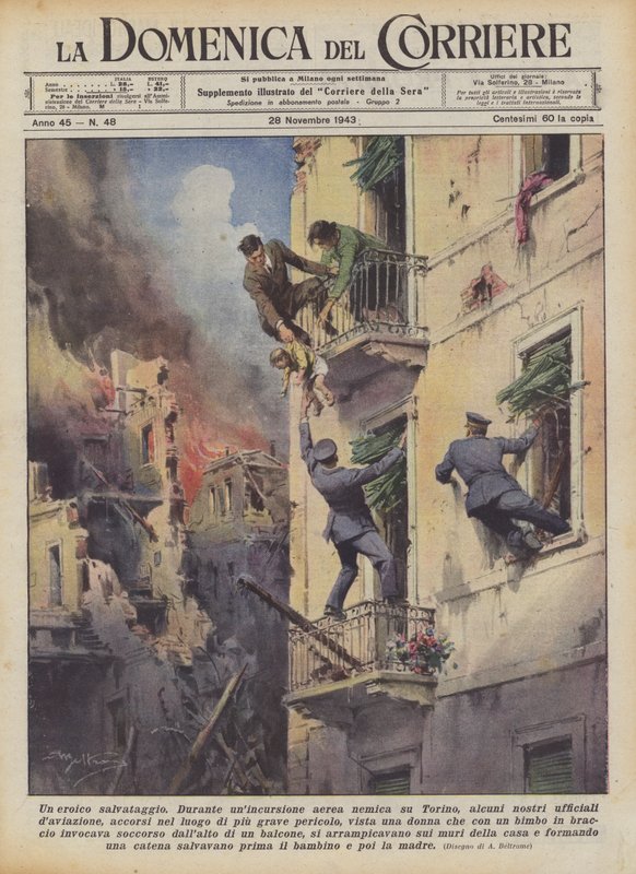 Hősi mentés alkotó: Achille Beltrame