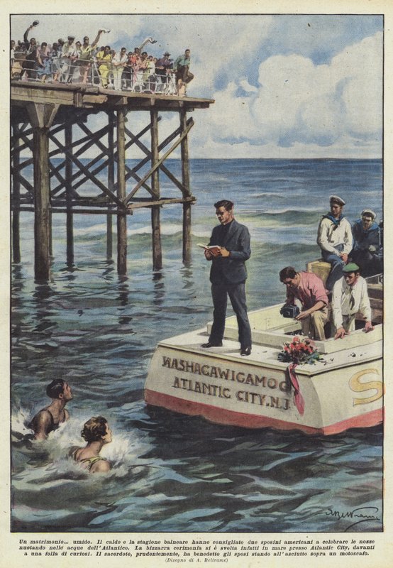 Egy esküvő? nedves alkotó: Achille Beltrame