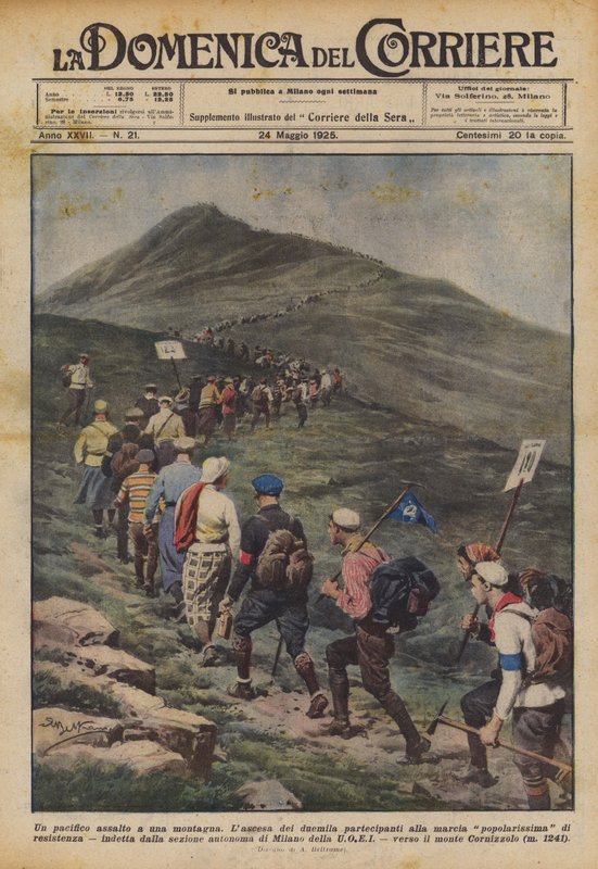 Békés támadás egy hegyen alkotó: Achille Beltrame