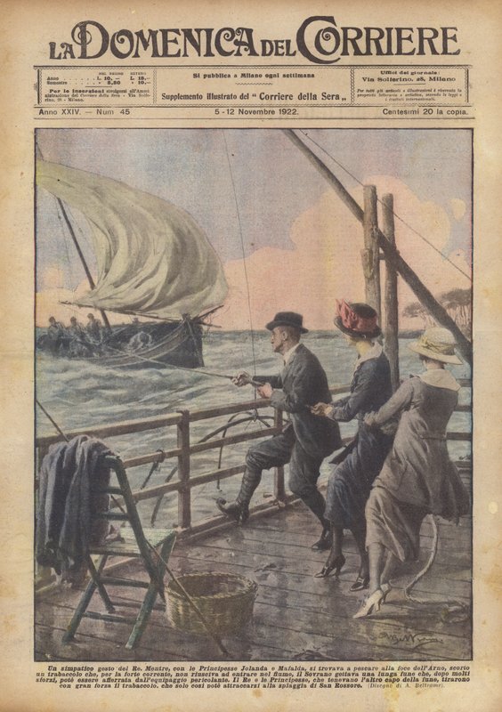Szép gesztus a királytól alkotó: Achille Beltrame