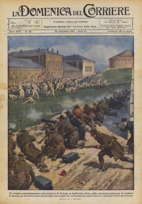 Tragikus lázadás a kaliforniai Folsom börtöneiben alkotó: Achille Beltrame
