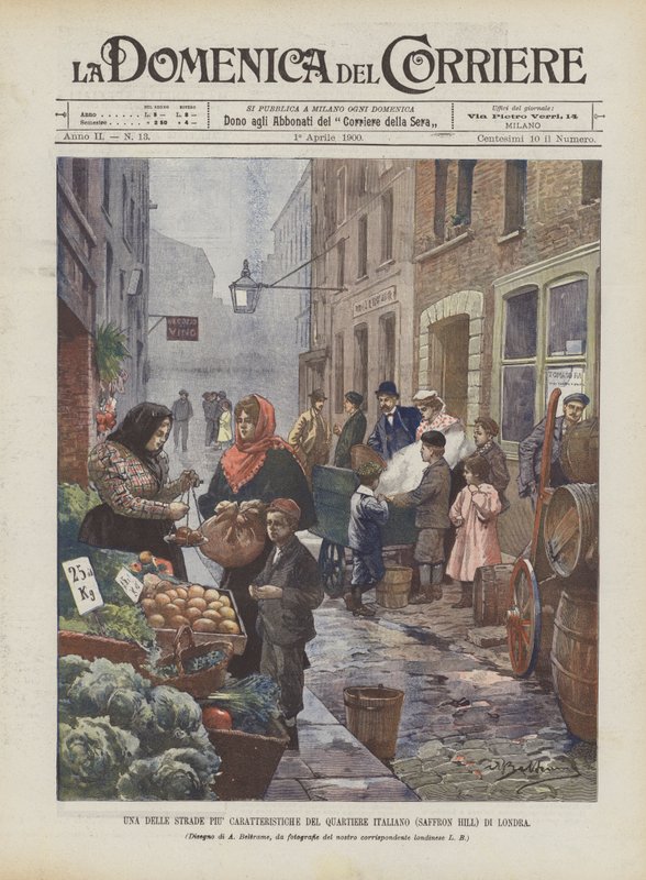 London olasz negyedének (Saffron Hill) egyik legjellegzetesebb utcája alkotó: Achille Beltrame