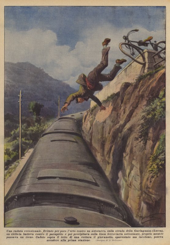 Kivételes esés alkotó: Achille Beltrame