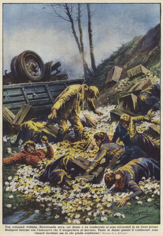Kolosszális omlett alkotó: Achille Beltrame