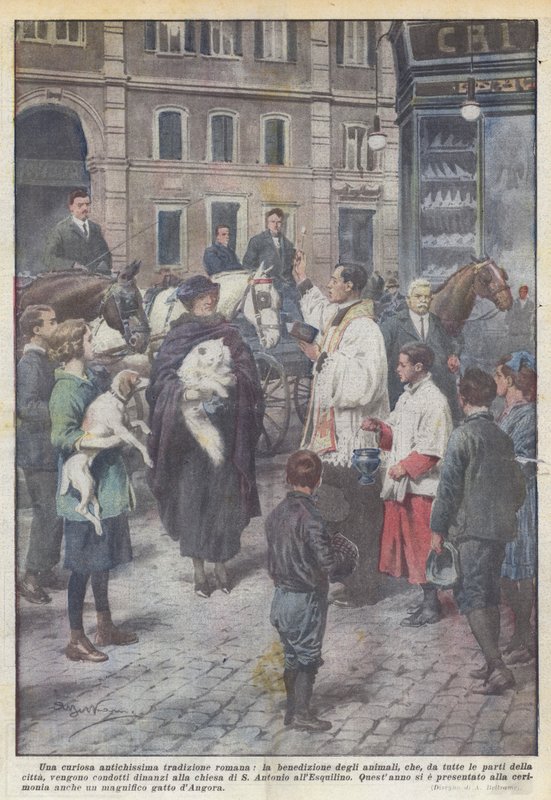 Egy különös ókori római hagyomány, az állatáldás, amely minden oldalról? alkotó: Achille Beltrame