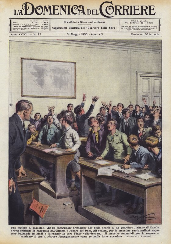 Leckét a tanárnak alkotó: Achille Beltrame
