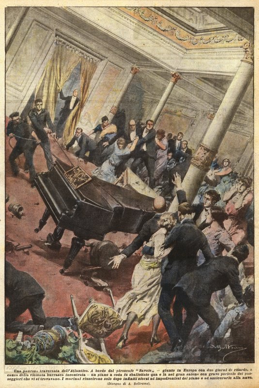 Félelmetes átkelés az Atlanti-óceánon alkotó: Achille Beltrame