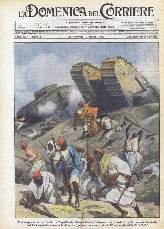 Meglepetés az araboknak Tripolitániában alkotó: Achille Beltrame