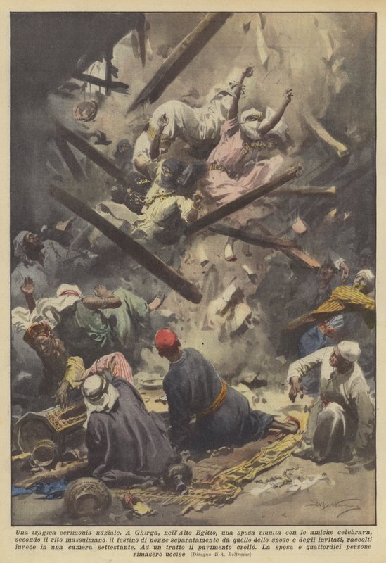 Tragikus esküvői szertartás alkotó: Achille Beltrame