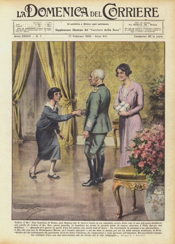 Lásd a királyt! alkotó: Achille Beltrame