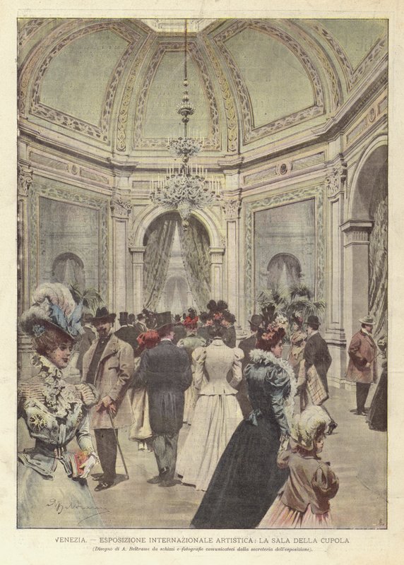 Velence, Nemzetközi Művészeti Kiállítás, La Sala Della Cupola alkotó: Achille Beltrame