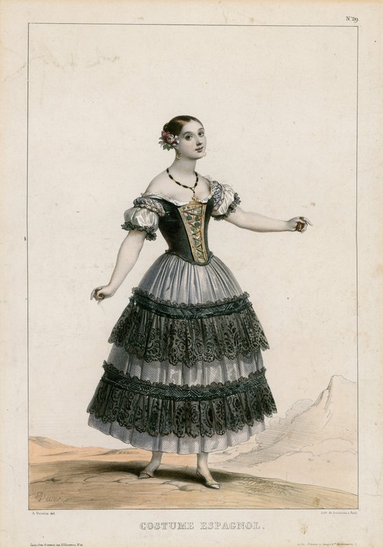 Spanyol jelmez alkotó: Achille Devéria