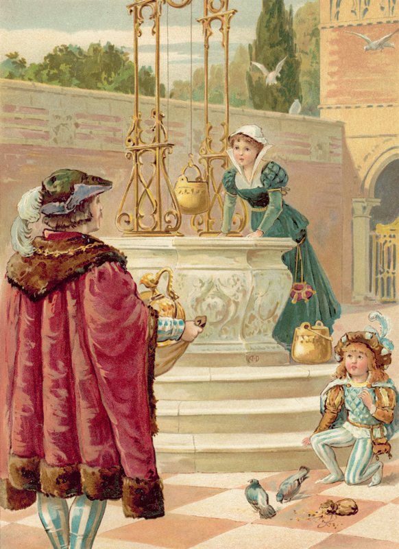 Hű János az Arany Palotában (chromolitho) alkotó: Ada Dennis