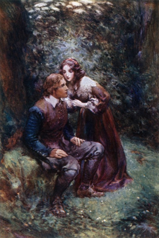 Tiszta, ragyogó ajkait, félig mosolygós, félig könnyekre hajlamos, a homlokomra tette, gonddal, kétséggel és mohó vágyakozással. alkotó: Addison Thomas Millar