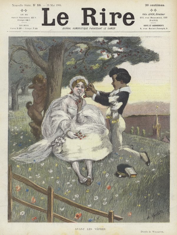 Illusztráció Le Rire alkotó: Adolphe Leon Willette