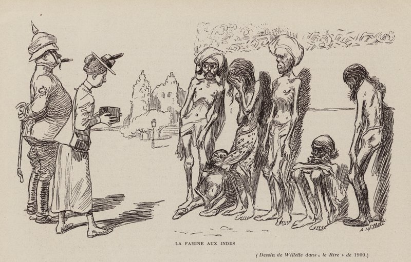 Éhínség Indiában alkotó: Adolphe Leon Willette