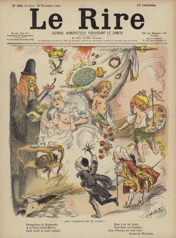 Illusztráció Le Rire alkotó: Adolphe Leon Willette