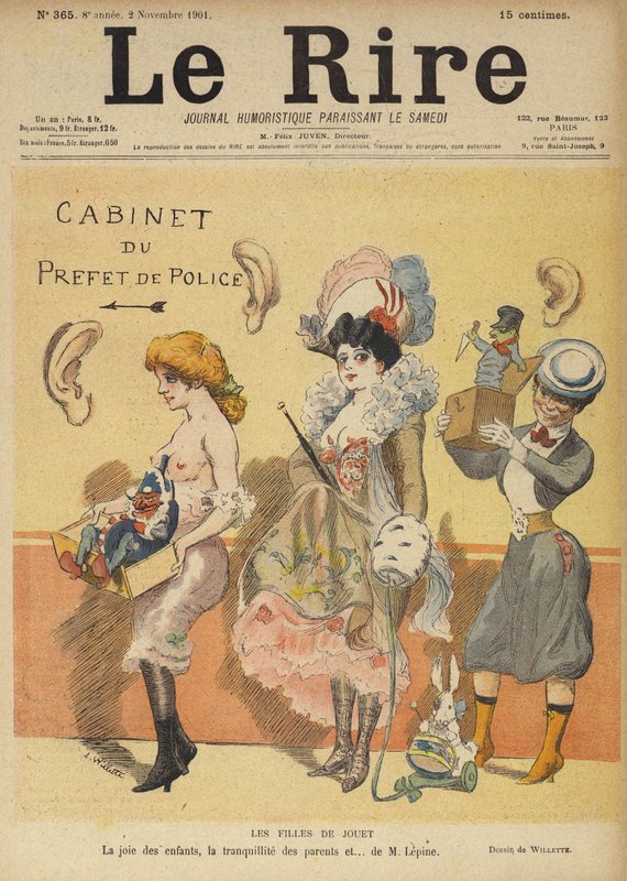 Illusztráció Le Rire alkotó: Adolphe Leon Willette