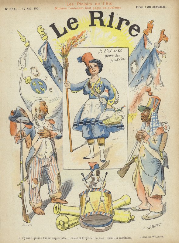 Illusztráció Le Rire alkotó: Adolphe Leon Willette