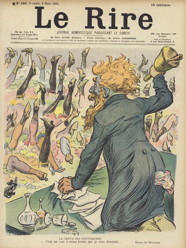 Illusztráció Le Rire alkotó: Adolphe Leon Willette