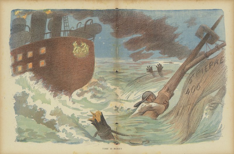 Illusztráció Le Rire alkotó: Adolphe Leon Willette