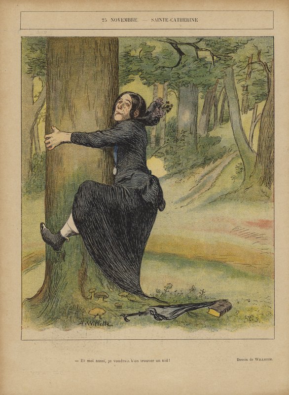 Illusztráció Le Rire alkotó: Adolphe Leon Willette
