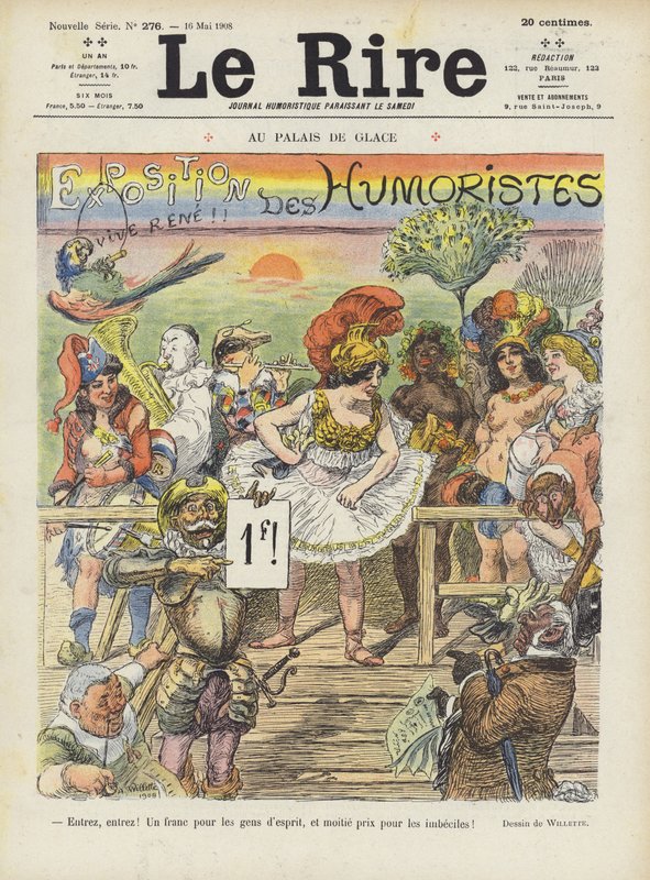 Illusztráció Le Rire alkotó: Adolphe Leon Willette