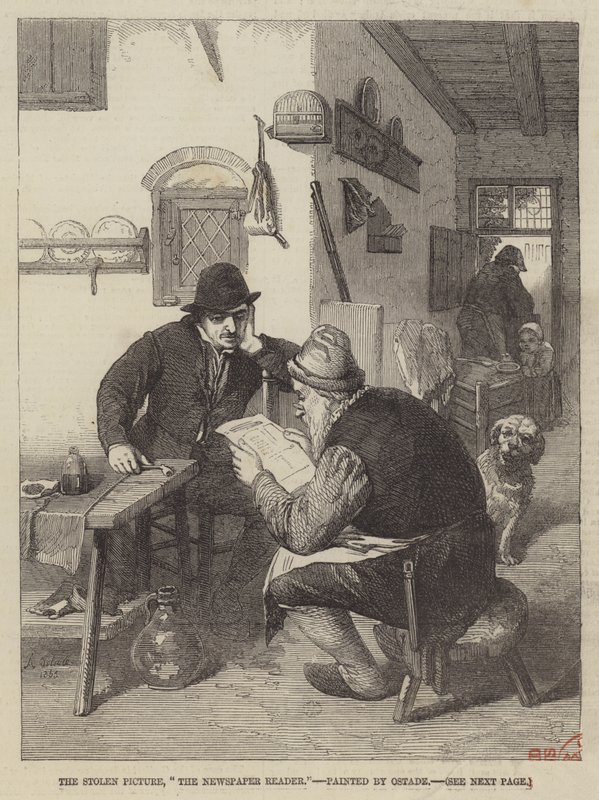 Az Újságolvasó alkotó: Adriaen Jansz. van Ostade