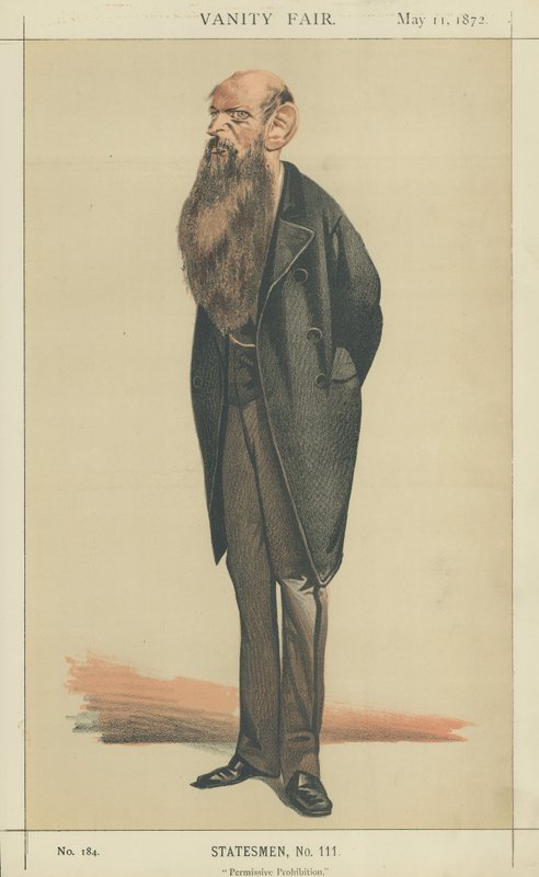 Sir Wilfrid Lawson (színes litográfia) alkotó: Adriano Cecioni