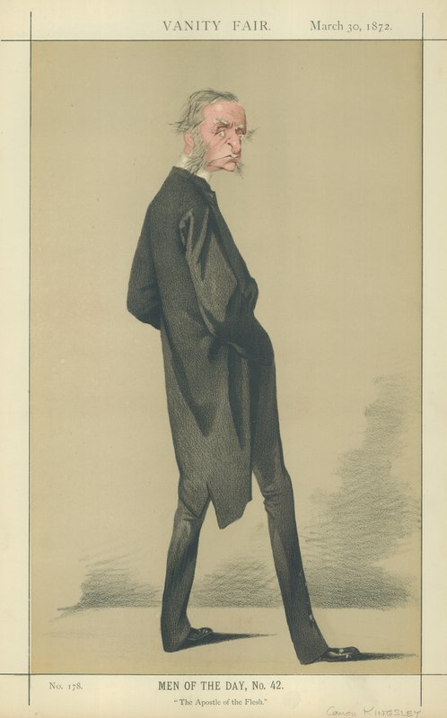 The Reverend Canon Charles Kingsley (színes litográfia) alkotó: Adriano Cecioni