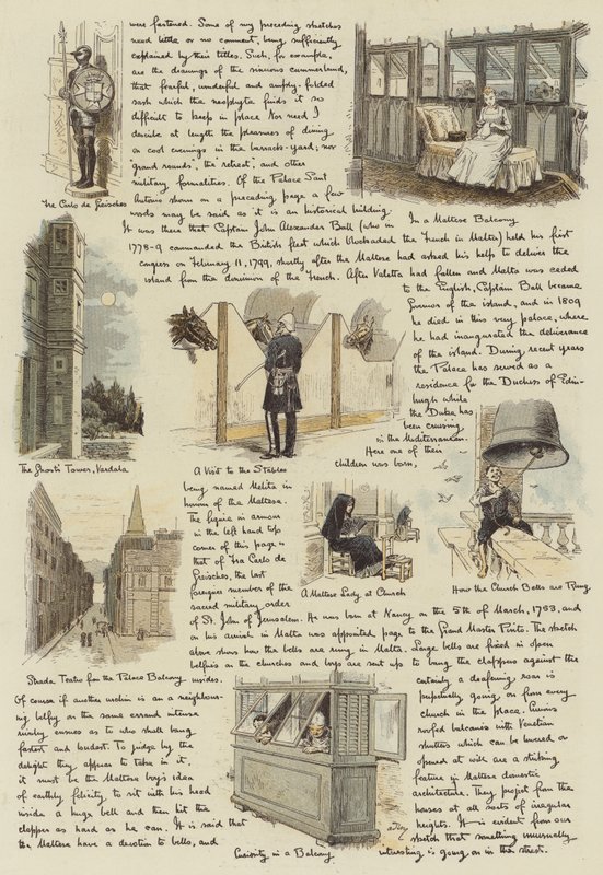 Egy alárendelt első benyomásai Máltáról (chromolitho) alkotó: Adrien Emmanuel Marie