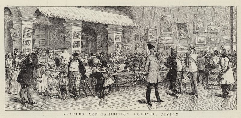 Amatőr művészeti kiállítás, Colombo, Ceylon alkotó: Adrien Emmanuel Marie