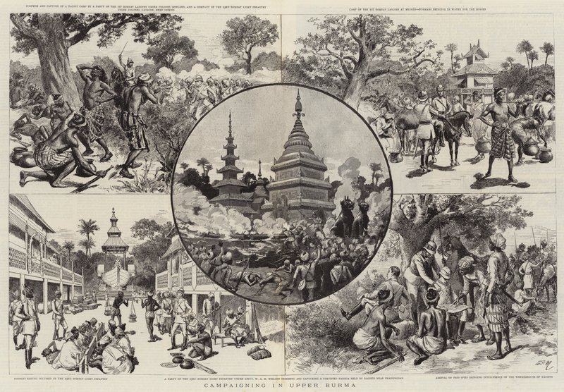 Kampány Felső-Burmában alkotó: Adrien Emmanuel Marie