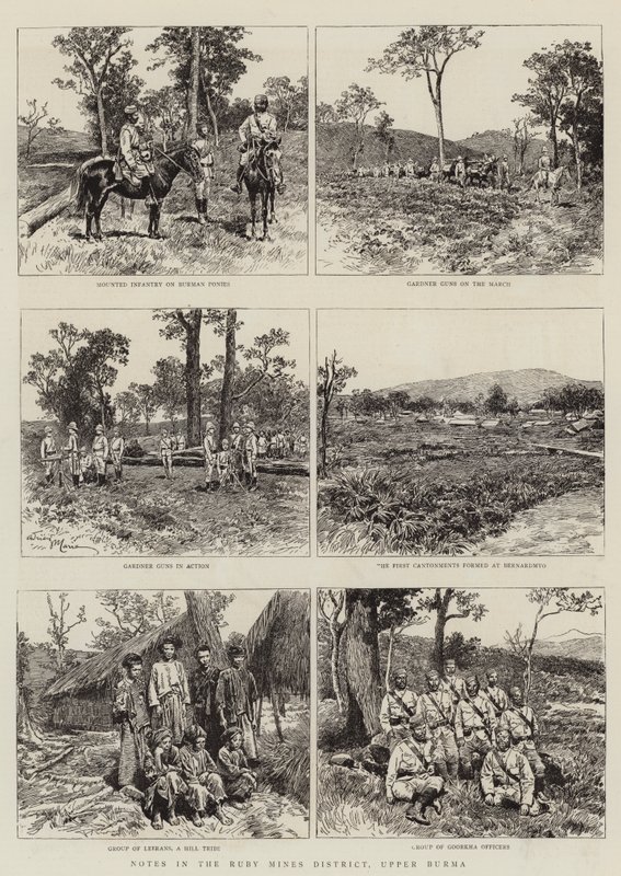 Feljegyzések a Rubinbányák körzetében, Felső-Burmában alkotó: Adrien Emmanuel Marie