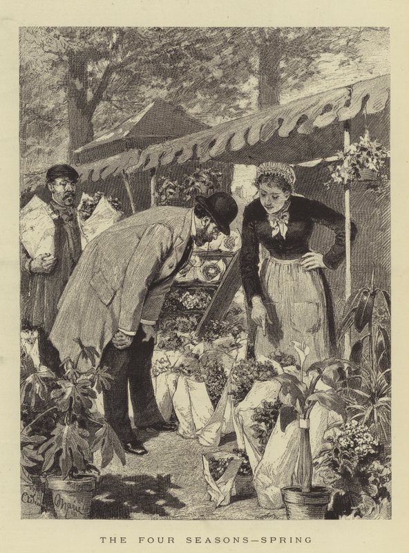 A négy évszak, tavasz alkotó: Adrien Emmanuel Marie
