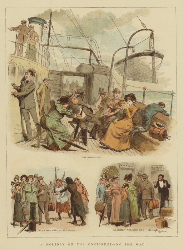Ünnep a kontinensen, úton (chromolitho) alkotó: Adrien Emmanuel Marie