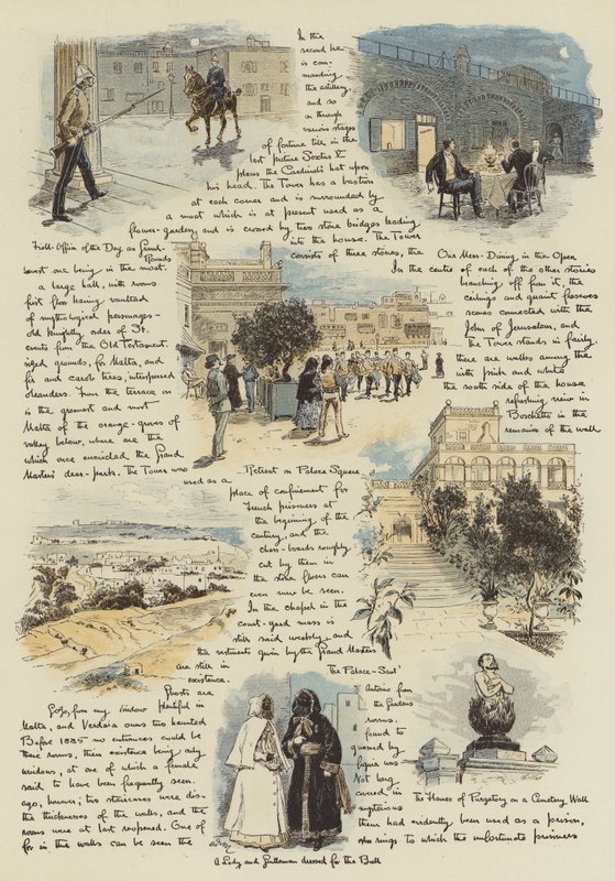 Egy Subaltern első benyomásai Máltáról (chromolitho) alkotó: Adrien Emmanuel Marie