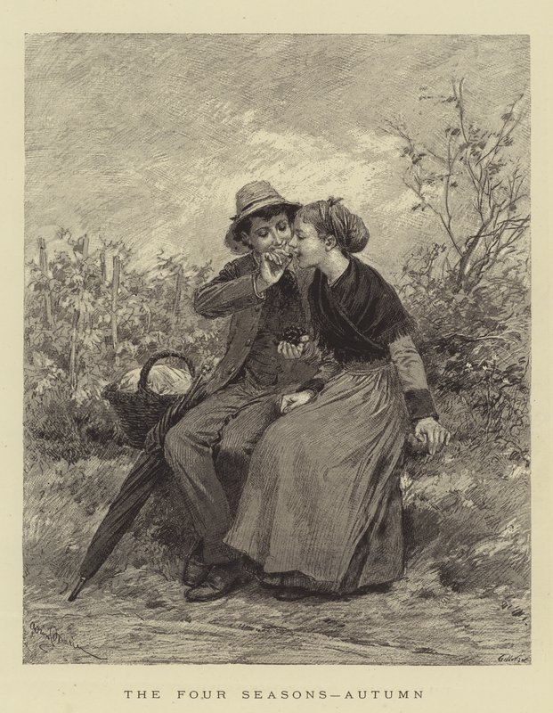 A négy évszak, ősz alkotó: Adrien Emmanuel Marie