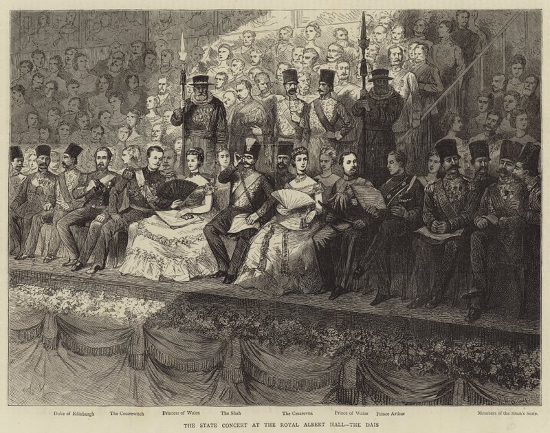 Állami koncert a Royal Albert Hallban, a Dais-ben alkotó: Adrien Emmanuel Marie