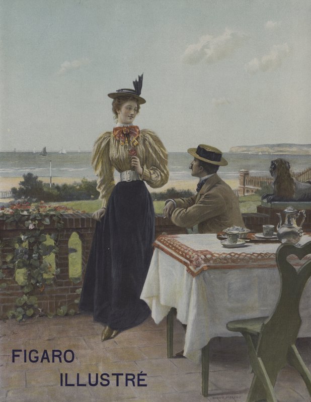 Villers-sur-Merben. A Le Figaro Illustre borítója, 1897. július alkotó: Adrien Moreau