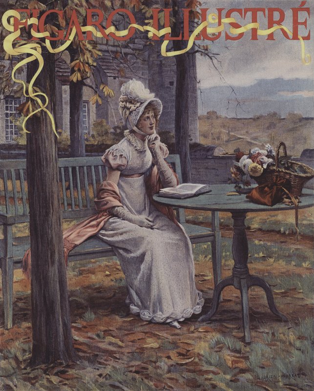 Ősz (Ősz). A Le Figaro Illustre borítója, 1894. november (kromotipográfia) alkotó: Adrien Moreau