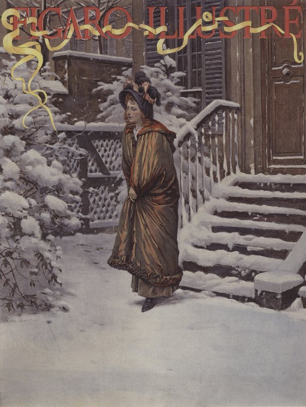 Premier Neige (Első hó). A Le Figaro Illustre borítója, 1894. január alkotó: Adrien Moreau