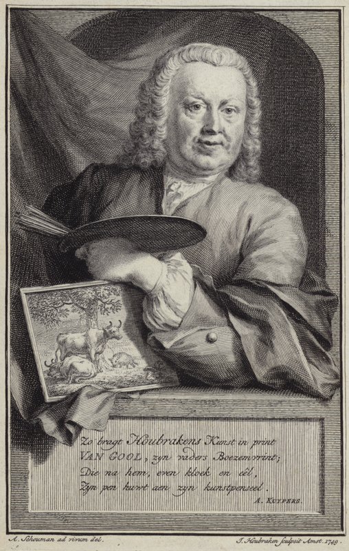 Jan van Gool portréja alkotó: Aert Schouman