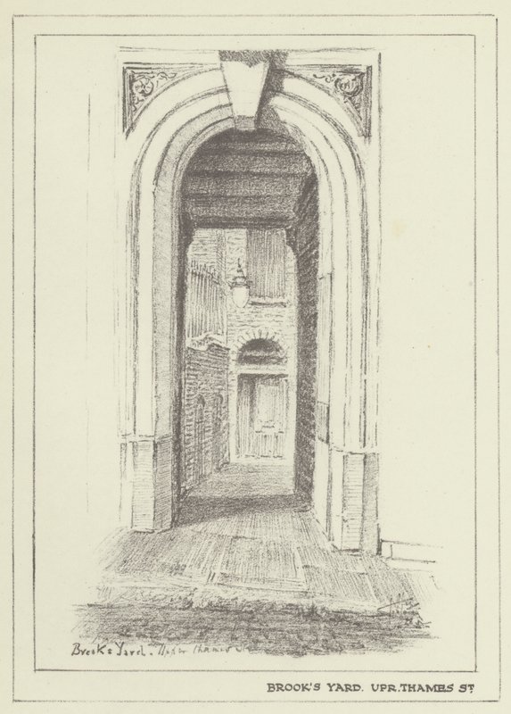 Brooks Yard, Upper Thames Street alkotó: Alan Stapleton
