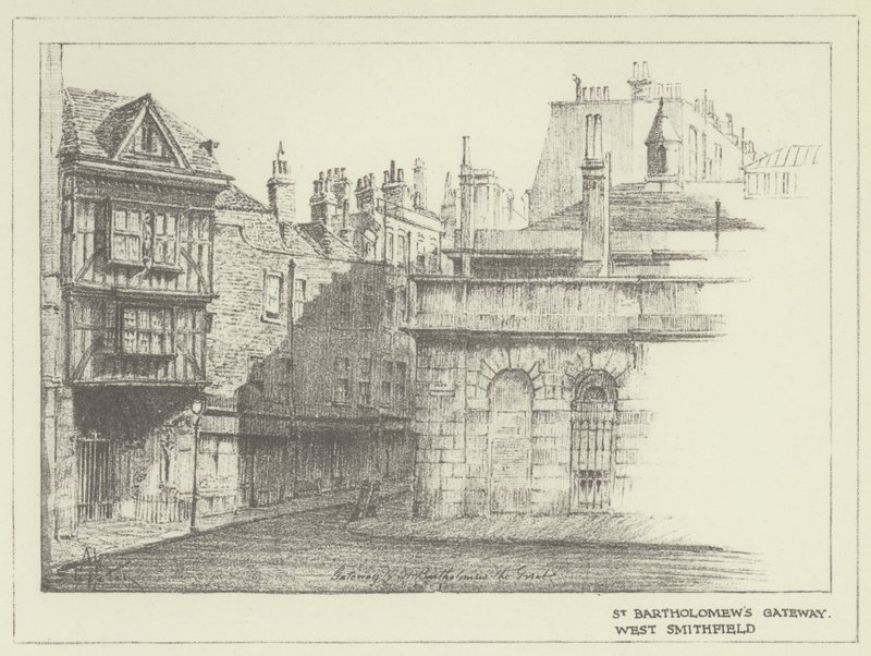 St Bartholomews Gateway, West Smithfield alkotó: Alan Stapleton