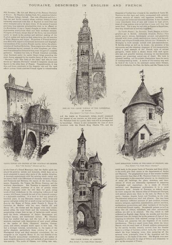 Touraine, angolul és franciául leírva alkotó: Albert Robida